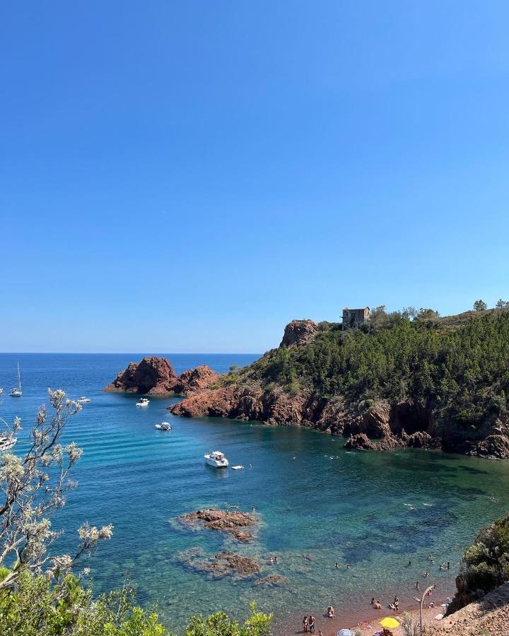 Appartement Avec Vue Mer Et Piscine Théoule-sur-Mer Exteriér fotografie